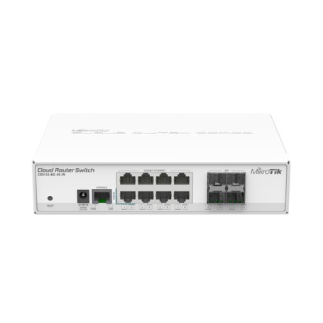 Mikrotik CRS112-8G-4S-IN switch di rete L3 Gigabit Ethernet (10/100/1000) Supporto Power over Ethernet (PoE) B (CRS112-8G-4S-IN)