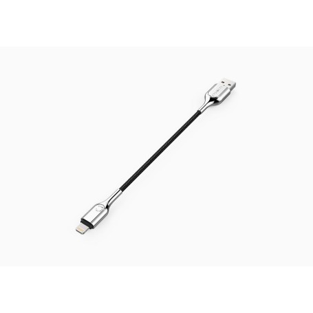 Cygnett CY2668PCCAL cavo Lightning 0,1 m Nero, Acciaio inossidabile (CY2668PCCAL)
