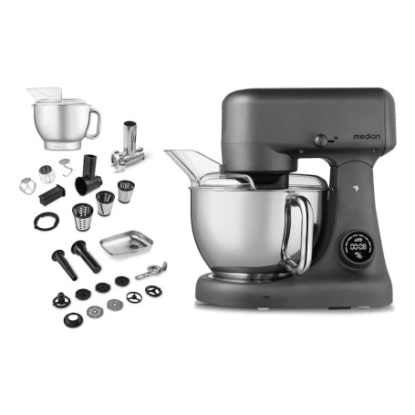 MEDION MD12600 robot da cucina 800 W 4,6 L Nero, Acciaio inox (50076302)
