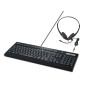 Fujitsu KB950 Phone tastiera Ufficio USB QWERTZ Tedesco Nero (S26381-F950-L420)
