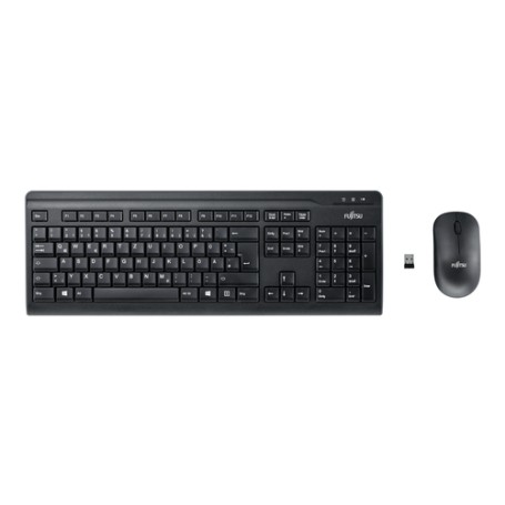 Fujitsu LX410 tastiera Mouse incluso Ufficio RF Wireless QWERTY Nordic Nero (S26381-K410-L454)