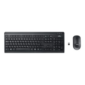 Fujitsu LX410 tastiera Mouse incluso Ufficio RF Wireless QWERTZ Svizzere Nero (S26381-K410-L470)