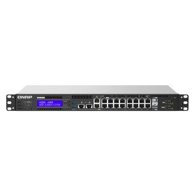 QNAP QGD-1602P Gestito L2 2.5G Ethernet (100/1000/2500) Supporto Power over Ethernet (PoE) Nero, Grigio (QGD-1602P-C3758-16GB)