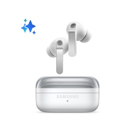 Samsung Galaxy Buds4 Pro, White, Corpo in metallo, Altoparlante a 2 vie e doppio amplificatore, Chiamate cristalline, Audio a 36 (SM-R640NZWAITV)