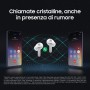 Samsung Galaxy Buds4 Pro, White, Corpo in metallo, Altoparlante a 2 vie e doppio amplificatore, Chiamate cristalline, Audio a 36 (SM-R640NZWAITV)