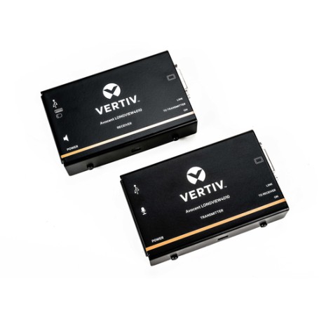 Vertiv Avocent LongView, DVI singola, USB, audio, CATx 50M, UK (LV4010P-201)