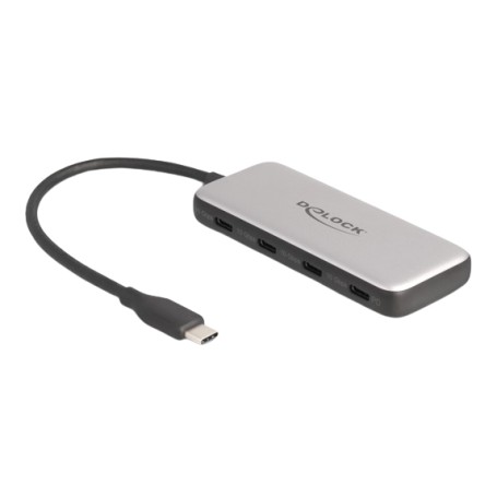 USB 10 Gbps USB Type-C Hub mit 4 x USB Type-C (grau) (64261)