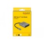 DeLOCK 91741 lettore di schede USB 3.2 Gen 1 (3.1 Gen 1) Type-C Nero, Grigio (91741)