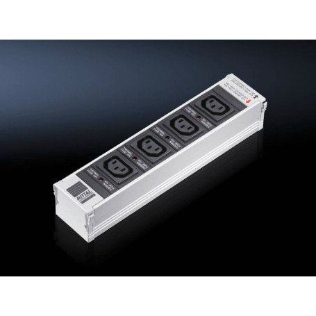 Rittal DK 7856.220 prolunghe e multiple 4 presa(e) AC Interno Nero, Bianco (7856220)
