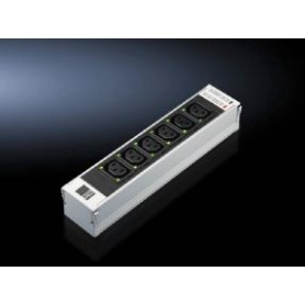 Rittal DK 7859.120 prolunghe e multiple 4 presa(e) AC Interno Nero, Grigio (7859120)