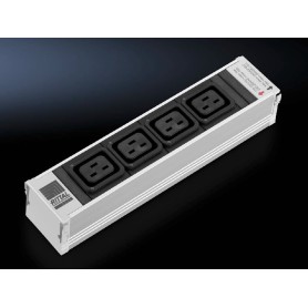 Rittal DK 7859.130 prolunghe e multiple 4 presa(e) AC Interno Nero, Bianco (7859130)
