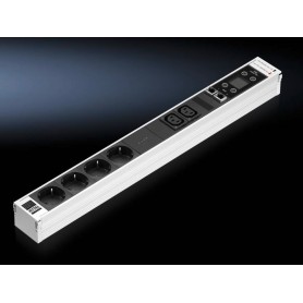 Rittal DK 7859.430 prolunghe e multiple 6 presa(e) AC Interno Nero, Bianco (7859430)
