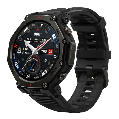 Amazfit T-rex 3 Pro 3,35 cm (1.32") AMOLED 44 mm Digitale 466 x 466 Pixel Touch screen Nero Wi-Fi GPS (satellitare) (W2548GL5N)
