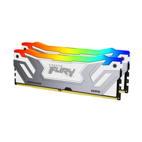 Kingston Technology FURY 48GB 8400MT/s DDR5 CL40 CUDIMM (Kit da 2) Renegade RGB Bianco XMP (KF584CU40RWAK2-48)