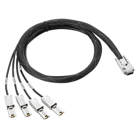 HPE K2R10A cavo Serial Attached SCSI (SAS) 4 m Nero, Argento