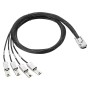 HPE K2R10A cavo Serial Attached SCSI (SAS) 4 m Nero, Argento