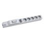 Bachmann 800.2949 prolunghe e multiple 2 m 5 presa(e) AC Interno Grigio