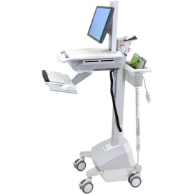 Ergotron StyleView EMR, LiFe Powered, EU Alluminio, Grigio, Bianco Carrello multimediale (SV42-61202-2)