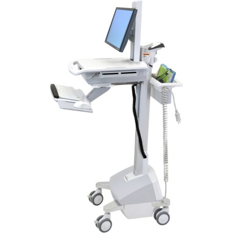 Ergotron StyleView EMR, LiFe Powered, EU Alluminio, Grigio, Bianco Carrello multimediale (SV42-61202-2)