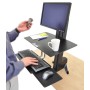 Ergotron WorkFit-S, Single HD with Worksurface+ Nero Supporto multimediale (33-351-200)