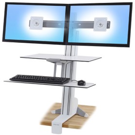 Ergotron WorkFit-S Bianco PC Supporto multimediale (33-349-211)