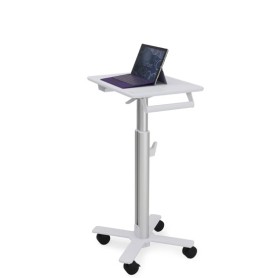 Ergotron StyleView S-Tablet Cart, SV10 Alluminio, Bianco Carrello multimediale (SV10-1800-0)