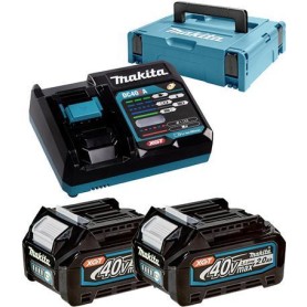 MAKITA 191V07-0 - Power Source-Kit passend für XGT-Geräte (40V XGT Li-Ionen | bestehend aus 2x BL4020 Akku 2,0 Ah, DC40RA Schn