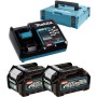 MAKITA 191V07-0 - Power Source-Kit passend für XGT-Geräte (40V XGT Li-Ionen | bestehend aus 2x BL4020 Akku 2,0 Ah, DC40RA Schn