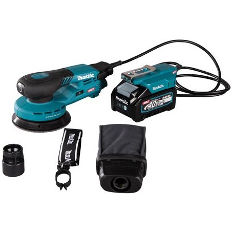 Makita BO003CGZ Akku-Exzenterschleifer ohne Akku Ladegerät 40 V O 125 (BO003CGZ)