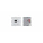 Kramer Electronics W-2UC(B) Placca copripresa e copri interruttori Nero (80-8022829X)