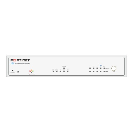Fortinet FortiWiFi-50G-DSL firewall (hardware) Desktop 5 Gbit/s (FWF-50G-DSL-E-BDL-809-12)