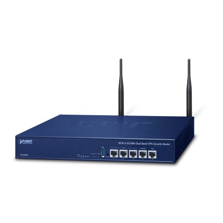 PLANET Wi-Fi 6 AX1800 Dual Band VPN router wireless Gigabit Ethernet Blu (VR-300W6)