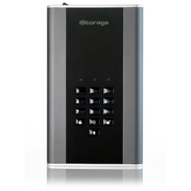 iStorage diskAshur DT 2 disco rigido esterno 20 TB USB di tipo B 3.2 Gen 1 (3.1 Gen 1) Nero, Grigio (IS-DT2-256-20000-C-G)