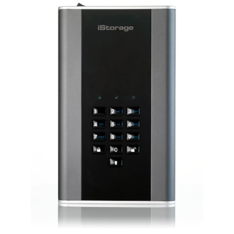 iStorage diskAshur DT 2 disco rigido esterno 20 TB USB di tipo B 3.2 Gen 1 (3.1 Gen 1) Nero, Grigio (IS-DT2-256-20000-C-G)