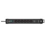 Brennenstuhl 1951160607 prolunghe e multiple 3 m 6 presa(e) AC Interno Nero