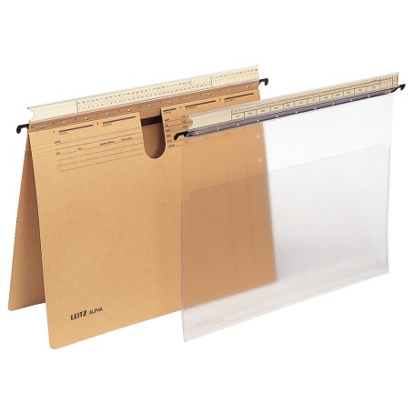 Leitz Alpha cartella sospesa e accessorio A4 PVC Marrone, Trasparente (1938-00-00)