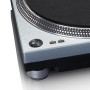 Lenco L-3809ME piatto audio Giradischi a trasmissione diretta Blu, Metallico Manuale (L-3809SV)