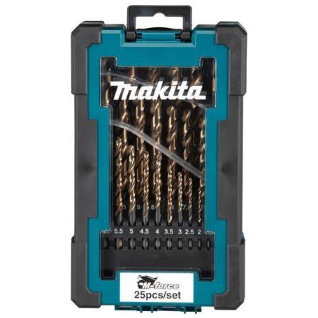 Makita M-Force - Bohrersatz - für Holz, Metall, Mauerwerk - 25 Stücke - 1-13 mm (D-67599)