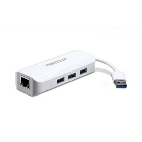 Trendnet TU3-ETGH3 hub di interfaccia 5000 Mbit/s Bianco (TU3-ETGH3)