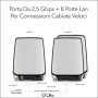 NETGEAR Orbi RBK853 AX6000 WiFi 6 Mesh System Banda tripla (2.4 GHz/5 GHz/5 GHz) Wi-Fi 6 (802.11ax) Grigio 4 Interno (RBK853-100EUS)