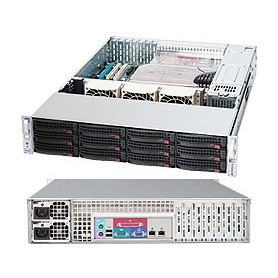 Supermicro CSE-826A-R1200LPB computer case Basso profilo (Slimline - stilizzato) Nero 1200 W (CSE-826A-R1200LPB)