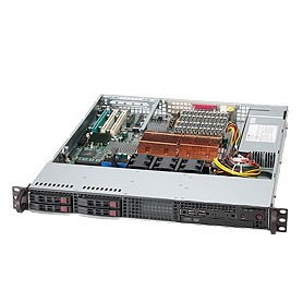Supermicro SuperChassis 111T-560CB, Black Basso profilo (Slimline - stilizzato) Nero 560 W (CSE-111T-560CB)