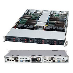 Supermicro CSE-809T-1200B computer case Basso profilo (Slimline - stilizzato) Nero 1200 W (CSE-809T-1200B)