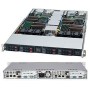 Supermicro CSE-809T-1200B computer case Basso profilo (Slimline - stilizzato) Nero 1200 W (CSE-809T-1200B)