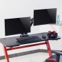 LogiLink BP0092 supporto da tavolo per Tv a schermo piatto 81,3 cm (32") Morsa Nero, Rosso (BP0092)