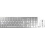 CHERRY DW 9100 SLIM tastiera RF senza fili + Bluetooth AZERTY Belga Argento (JD-9100BE-1)