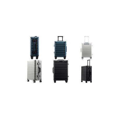 ALUMAXX Reisetrolley, mit Vollalukoffer, silber arretierbares Teleskoptrolleysystem, Tragegriff, TSA Schloss - 1 Stück (45190)