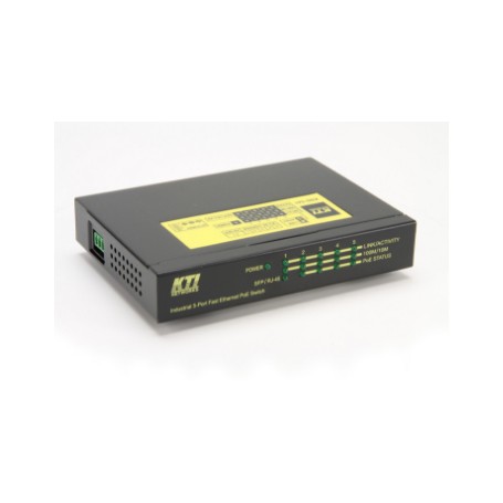 KTI Networks KSD-541 switch di rete Non gestito Fast Ethernet (10/100) Nero, Giallo (KSD-541)