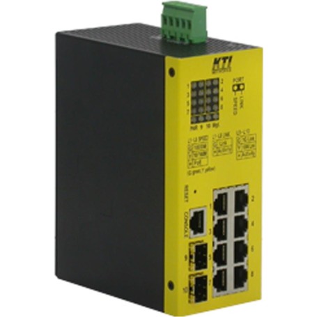 KTI KGS-1064-HP 10-Port Ind.Giga PoE-Sw. DIN-RAIL alle Ports PoE, 2x 100/1000 SFP (KGS-1064-HP)