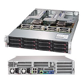 Supermicro SuperServer 6029U-TR4T Intel® C621 LGA 3647 (Socket P) Armadio (2U) Nero (SYS-6029U-TR4T)